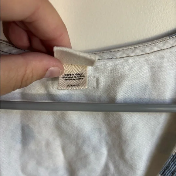 Billabong White and Blue Ruched Sundress - Picture 4 of 6